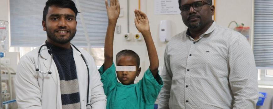 नोवेलमा १० बर्षको बालिकाको जटिल र ठूलो ब्रेन ट्यूमरको सफल शल्यक्रिया